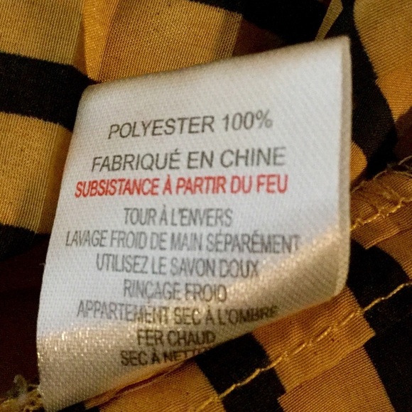 MINKPINK Black & Gold Stripe Pleated Dress Size Large - Picture 6 of 7